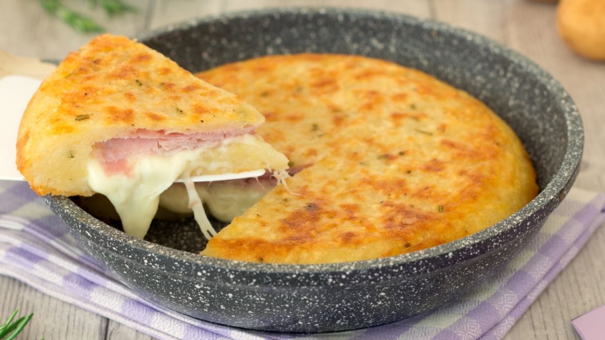 Gâteau de pommes de terre au pesto