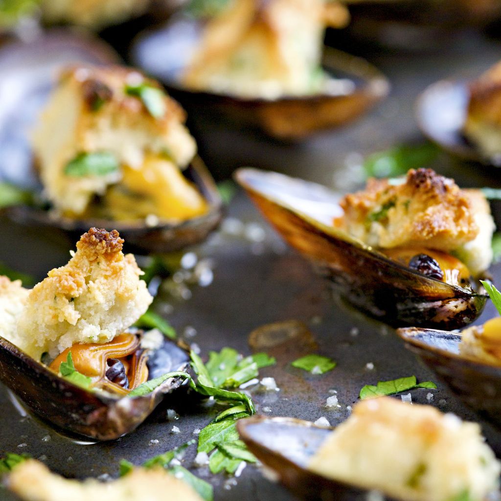 MOULES FARCIES AUX AMANDES