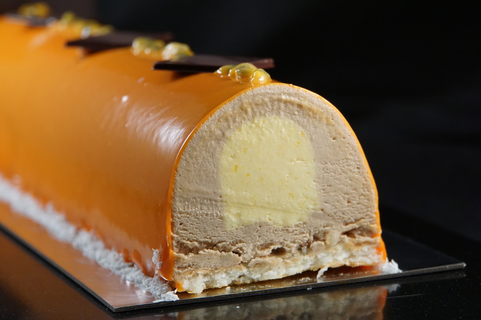 Mini bûches et crème passion