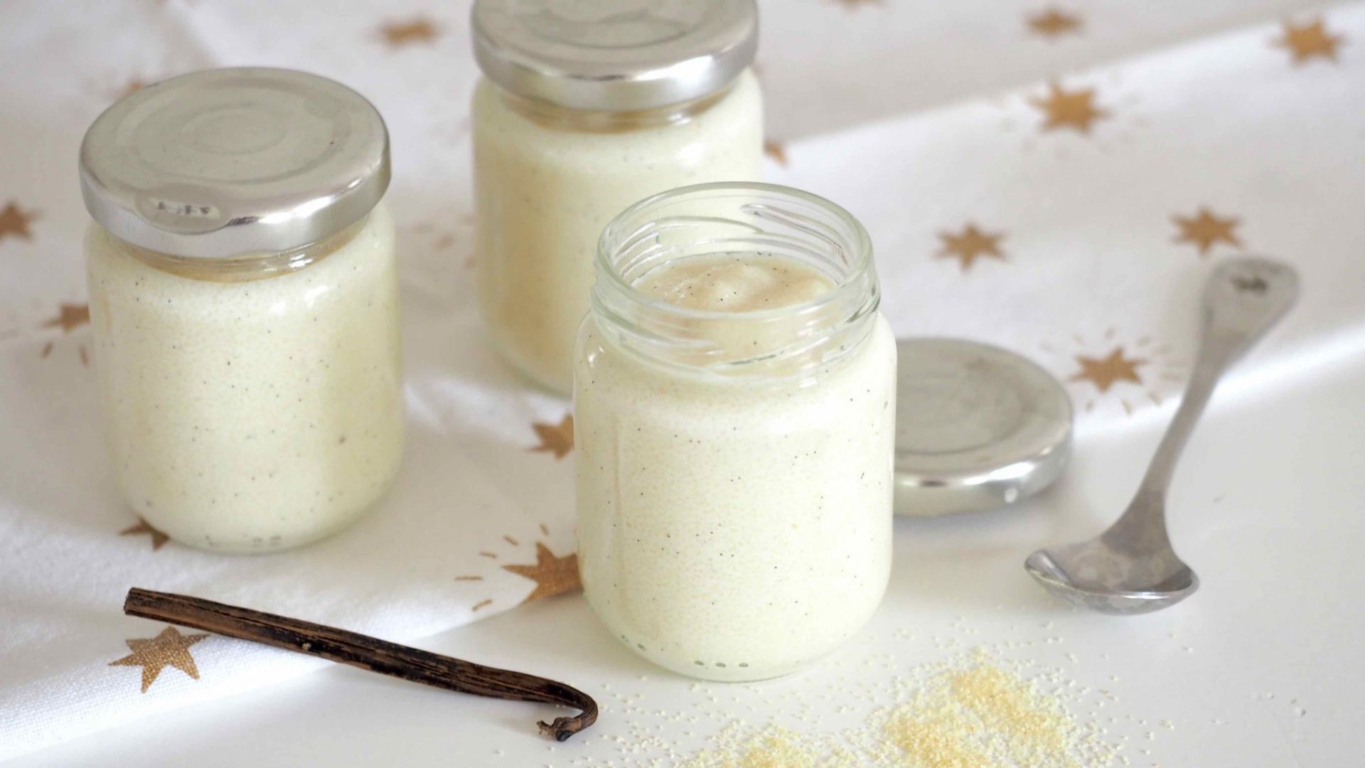 Semoule au lait vanillé