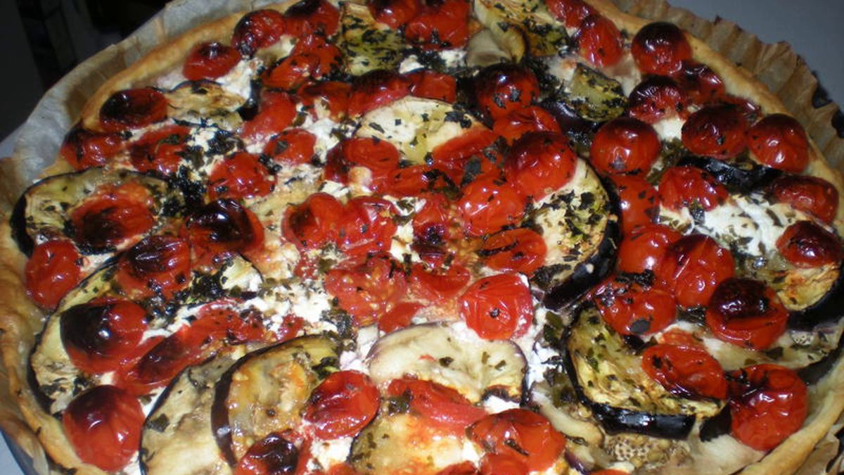 Tartelettes d'aubergines au chèvre