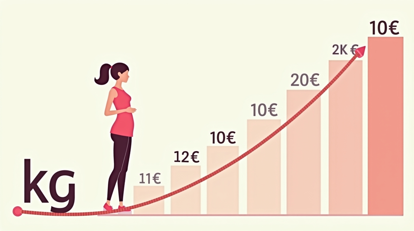 Femme mince célébrant la perte de 10 kg suite au programme SavoirMaigrir