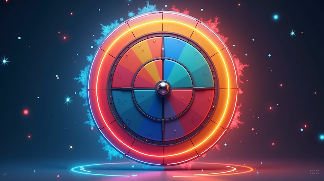 Roue de Spinner Google en plein mouvement, prête à être tournée facilement en ligne